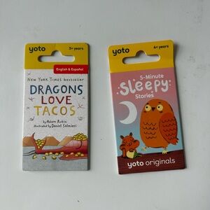 Yoto Kids Story Cards - Dragons Love Tacos & Sleepy Stories
